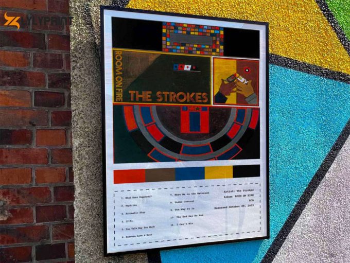 The Strokes &Amp;Quot;Room Of Fire&Amp;Quot; Album Cover Poster #4 1