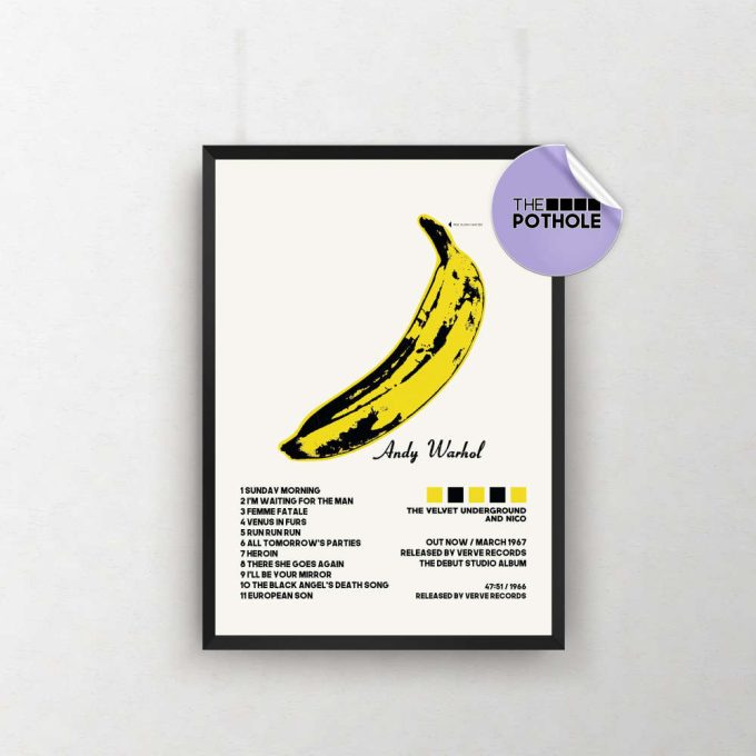 The Velvet Underground &Amp; Nico Posters / The Velvet Underground And Nico Poster / Album Cover Poster, Poster Print Wall Art, Custom Poster 2