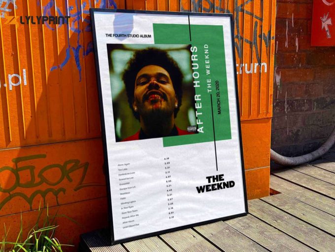 The Weeknd &Amp;Quot;After Hours&Amp;Quot; Album Cover Poster For Home Room Decor #3 1