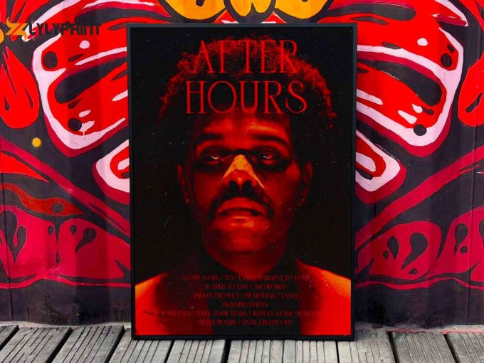 The Weeknd &Amp;Quot;After Hours&Amp;Quot; Album Cover Poster For Home Room Decor #Fac 1