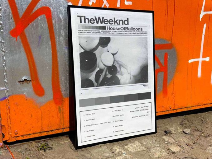 The Weeknd &Quot;House Of Balloons&Quot; Album Cover Poster #4 2