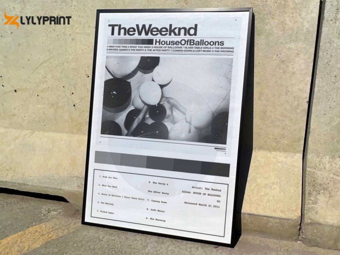 The Weeknd &Amp;Quot;House Of Balloons&Amp;Quot; Album Cover Poster #4 1