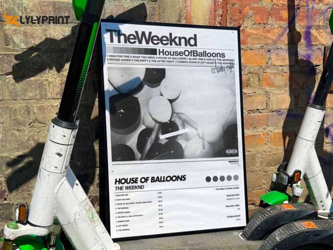 The Weeknd &Amp;Quot;House Of Balloons&Amp;Quot; Album Cover Poster For Home Room Decor #6 1