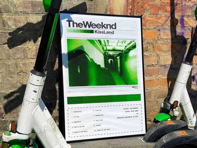 The Weeknd &Quot;Kiss Land&Quot; Album Cover Poster #4 3