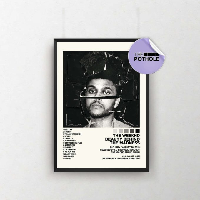 The Weeknd Posters / Beauty Behind The Madness Poster / The Weeknd, Album Cover Poster / Poster Print Wall Art / Custom Poster / Home Decor 2