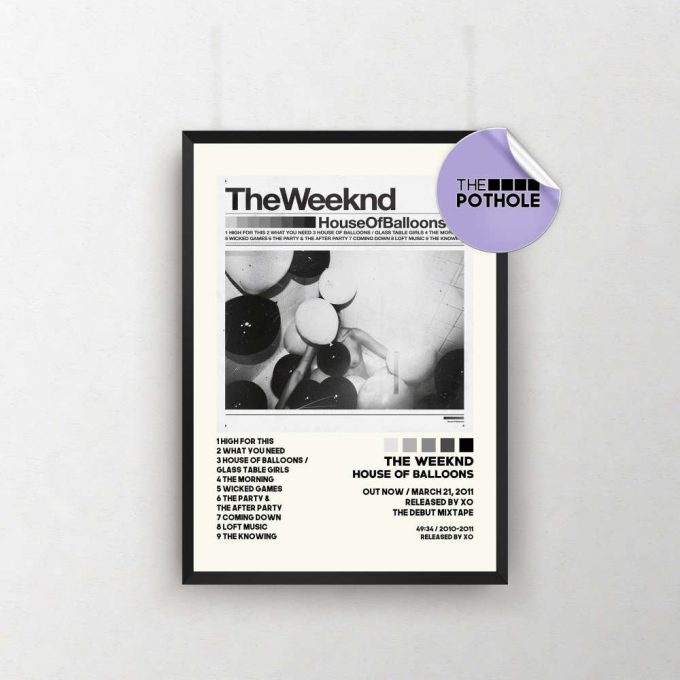 The Weeknd Posters / House Of Balloons Poster / The Weeknd, Album Cover Poster / Poster Print Wall Art / Custom Poster / Home Decor 2