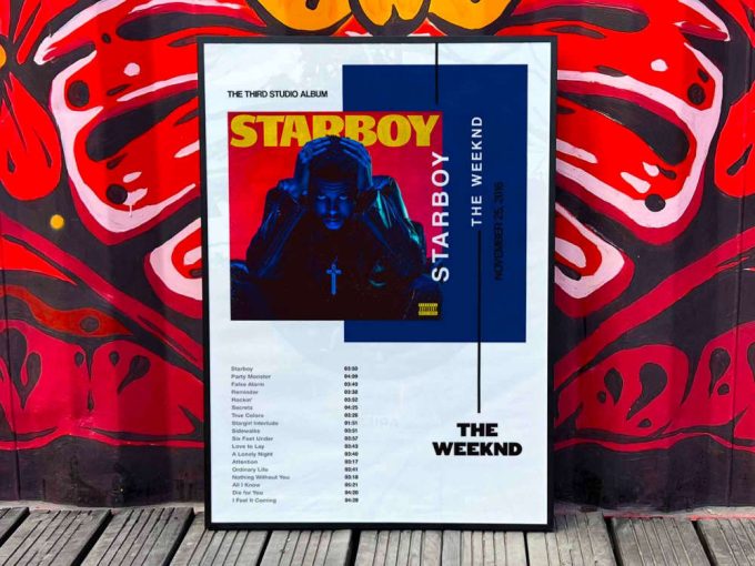 The Weeknd &Quot;Starboy&Quot; Album Cover Poster #3 2