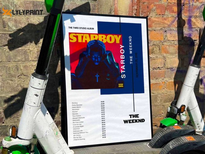 The Weeknd &Amp;Quot;Starboy&Amp;Quot; Album Cover Poster #3 1