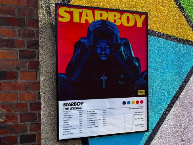 The Weeknd &Quot;Starboy&Quot; Album Cover Poster #6 2