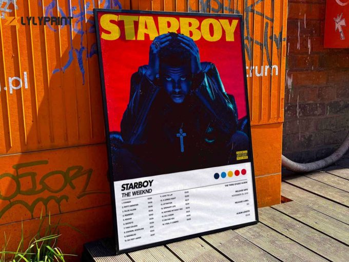 The Weeknd &Amp;Quot;Starboy&Amp;Quot; Album Cover Poster #6 1