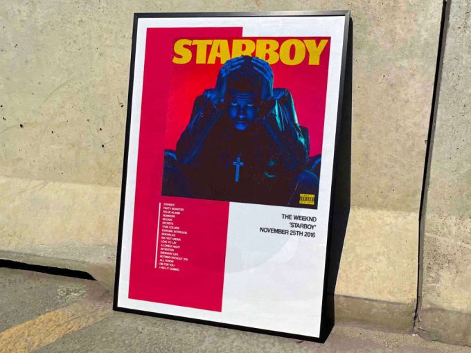 The Weeknd &Quot;Starboy&Quot; Album Cover Poster For Home Room Decor #1 2