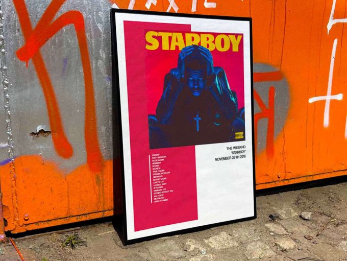 The Weeknd &Quot;Starboy&Quot; Album Cover Poster For Home Room Decor #1 3