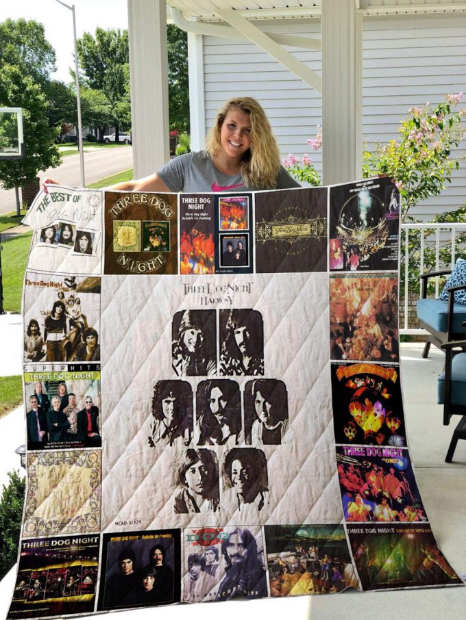 Three Dog Night Quilt Blanket For Fans Home Decor Gift 2