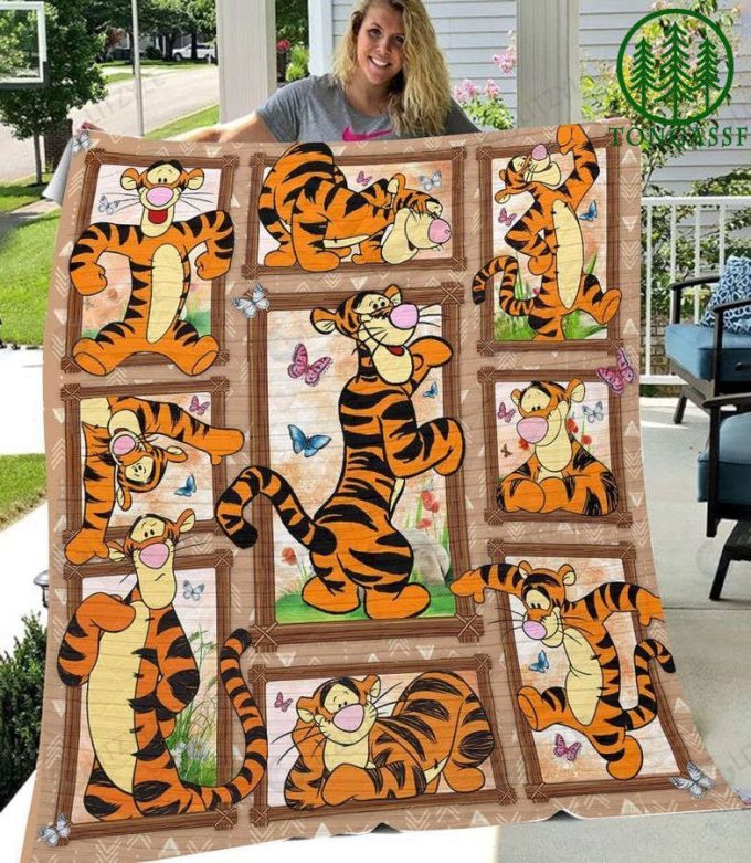 Tigger Quilt Blanket For Fans Home Decor Gift 2