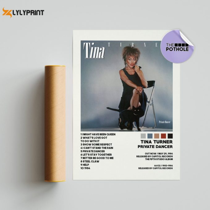 Tina Turner Posters / Private Dancer Poster, Tracklist Album Cover Poster, Print Wall Art, Custom Poster, Tina Turner, Private Dancer 1