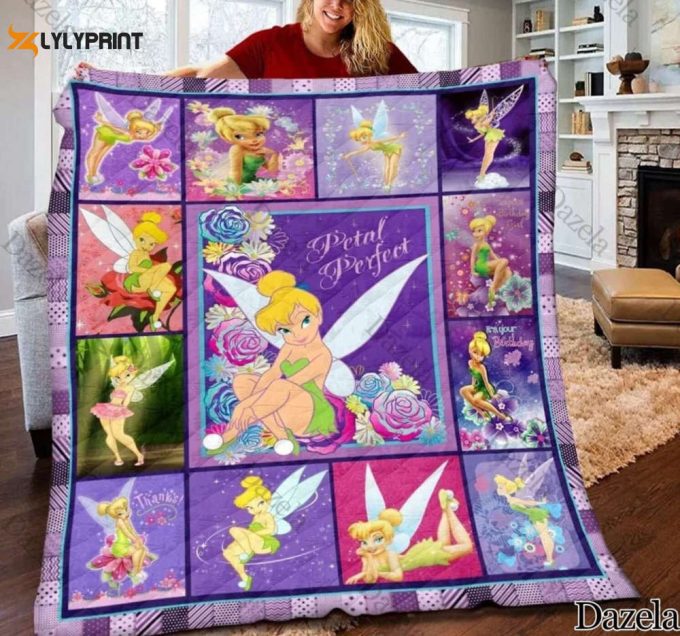 Tinker Bell 1 Quilt Blanket For Fans Home Decor Gift 1