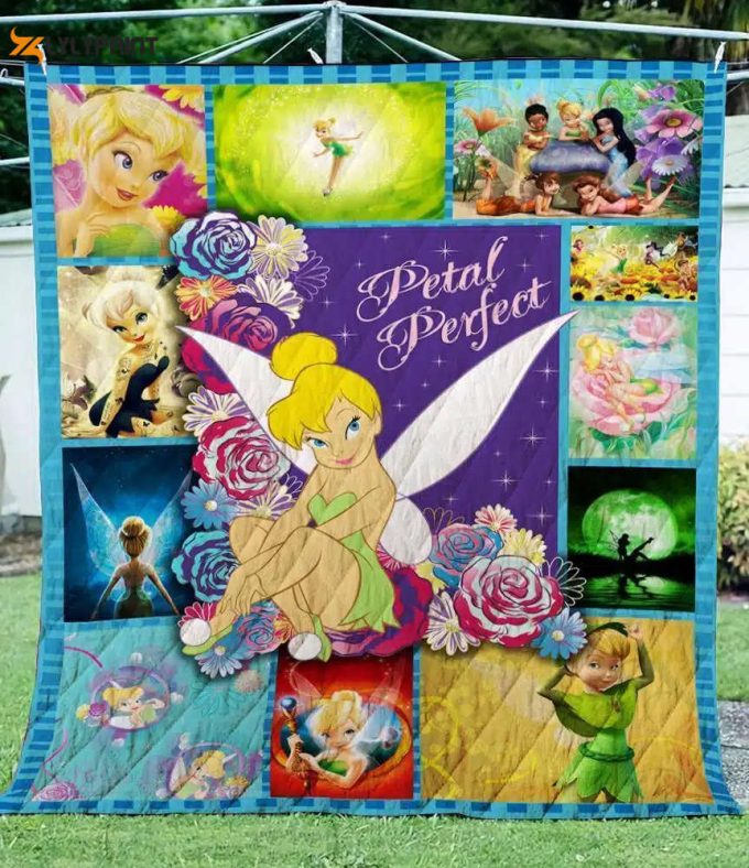 Tinker Bell 3 Quilt Blanket For Fans Home Decor Gift 1