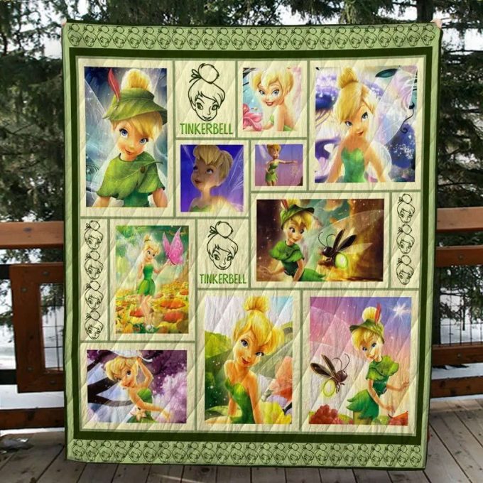 Tinker Bell 4 Quilt Blanket For Fans Home Decor Gift 2