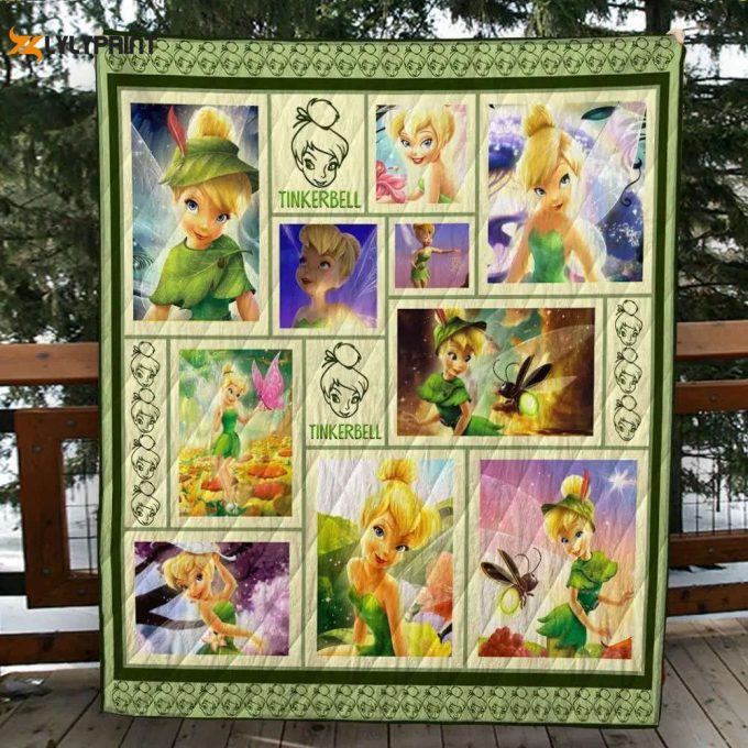 Tinker Bell 4 Quilt Blanket For Fans Home Decor Gift 1