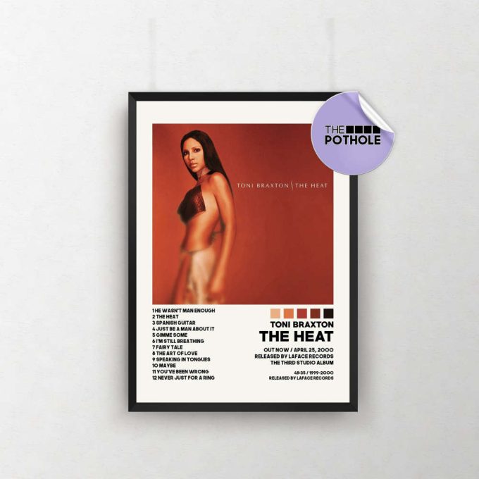 Toni Braxton Posters / The Heat Poster, Toni Braxton, The Heat, Album Cover Poster, Poster Print Wall Art, Music Poster, Home Decor 2