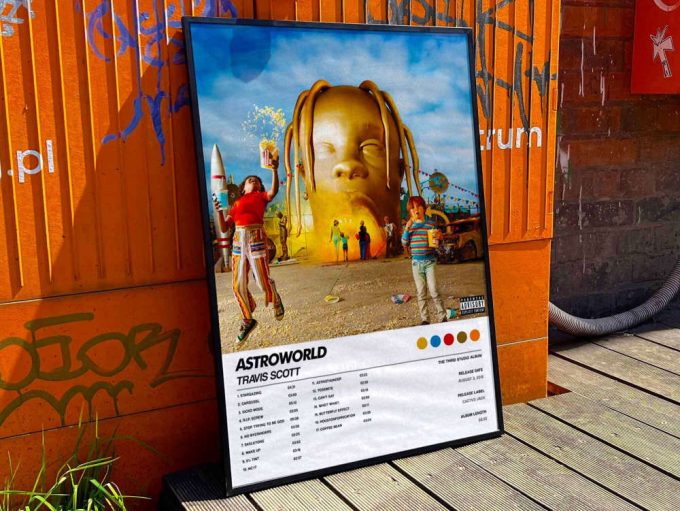 Travis Scott &Quot;Astroworld&Quot; Album Cover Poster For Home Room Decor #6 3