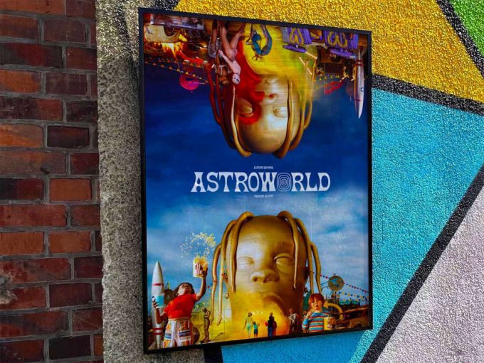 Travis Scott &Quot;Astroworld&Quot; Album Cover Poster For Home Room Decor #Fac 2