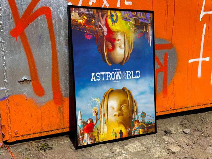 Travis Scott &Quot;Astroworld&Quot; Album Cover Poster For Home Room Decor #Fac 3