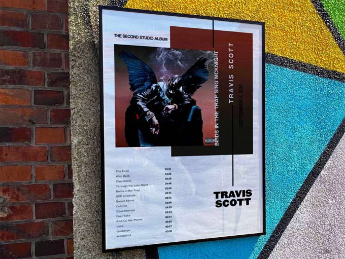 Travis Scott &Quot;Birds In A Trap Sing Mcknight&Quot; Album Cover Poster #3 3