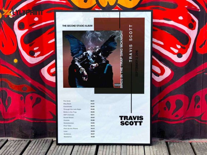 Travis Scott &Amp;Quot;Birds In A Trap Sing Mcknight&Amp;Quot; Album Cover Poster #3 1