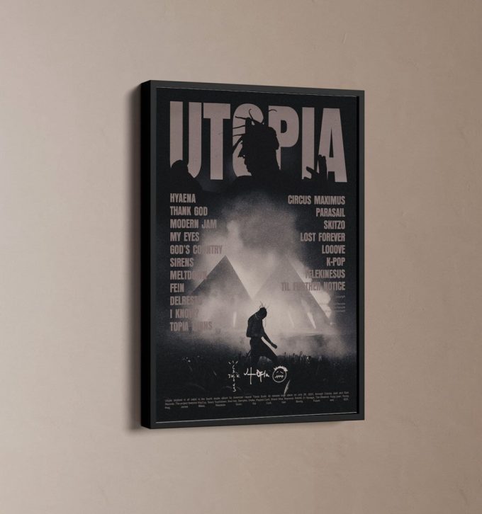 Travis Scott Utopia Poster, Travis Scott Album Poster, Travis Scott 2024 Poster 2