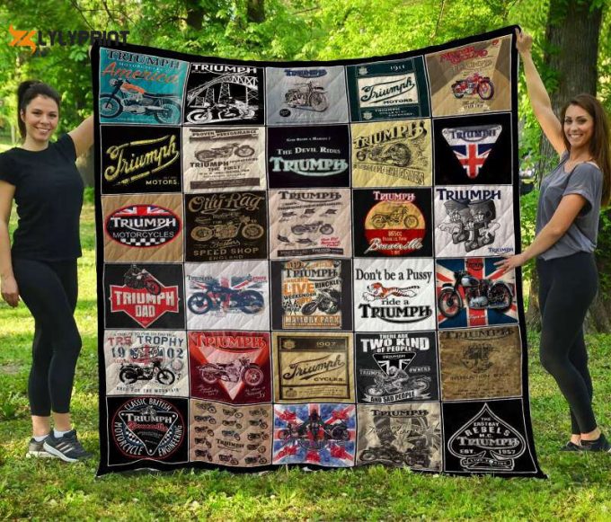 Triumph 3D Customized Quilt Blanket For Fans Home Decor Gift 1