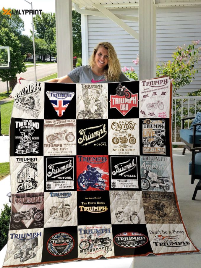 Triumph Quilt Blanket For Fans Home Decor Gift 1