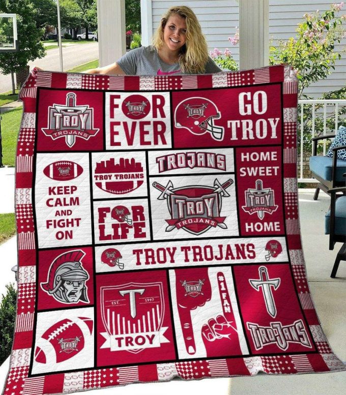Troy Trojan 1 Quilt Blanket For Fans Home Decor Gift 2