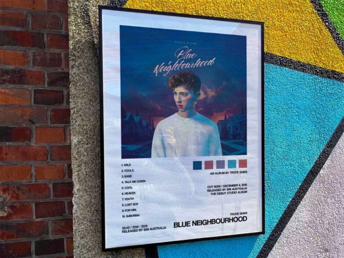 Troye Sivan &Quot;Blue Neighbourhood&Quot; Album Cover Poster #2 2