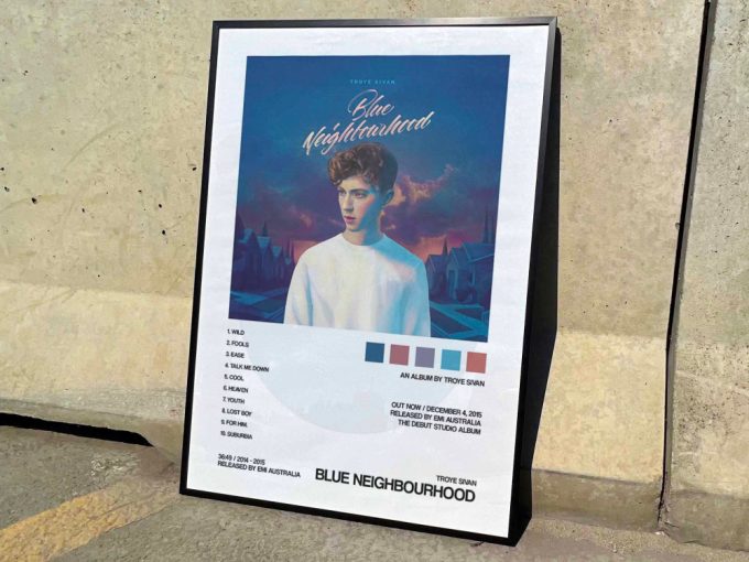 Troye Sivan &Quot;Blue Neighbourhood&Quot; Album Cover Poster #2 3