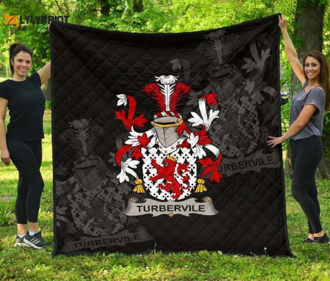 Tubervile Or Tuberville Ireland Irish Family Crest 3D Customized Quilt 1