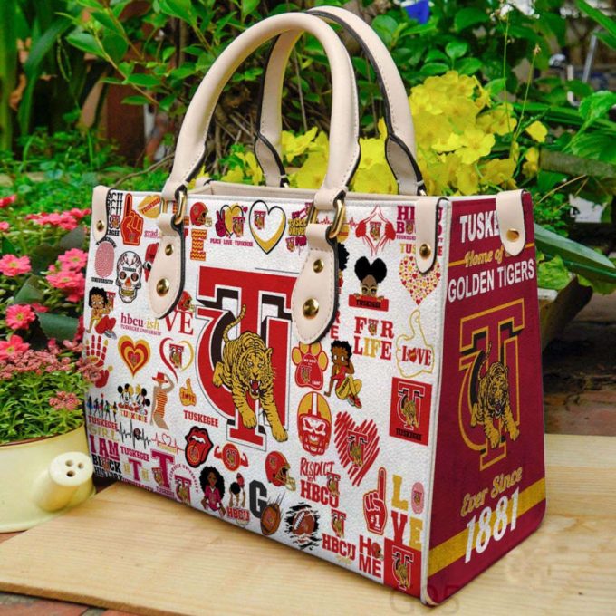 Tuskegee Golden Tigers Leather Handbag Gift For Women 2