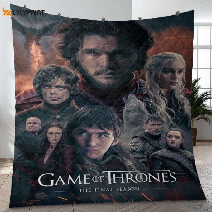 Tv Series Game Of Thrones 6 Fan Gift, Tv Series Game Of Thrones Quilt Blanket For Fans Home Decor Gift 1