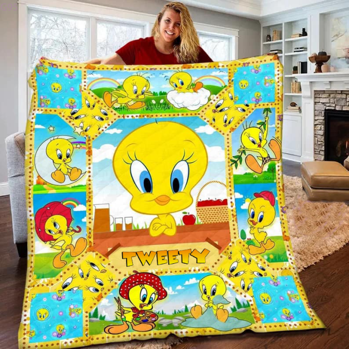 Tweety Bird Quilt Blanket For Fans Home Decor Gift