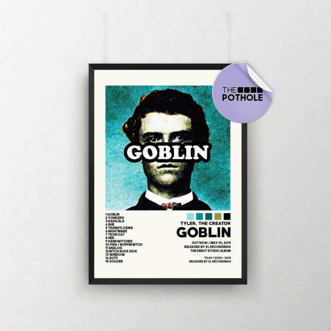 Tyler, The Creator Poster / Goblin Poster / Album Cover Poster Poster Print Wall Art, Custom Poster, Home Decor, Vote Igor, Cherry Bomb 2
