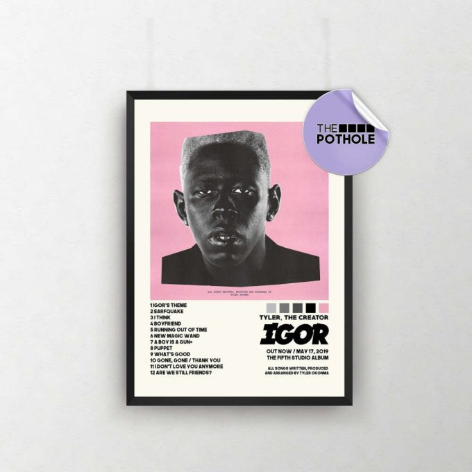 Tyler, The Creator / Vote Igor Poster / Album Cover Poster Photo Poster Print Wall Art, Custom Poster, Home Decor 2
