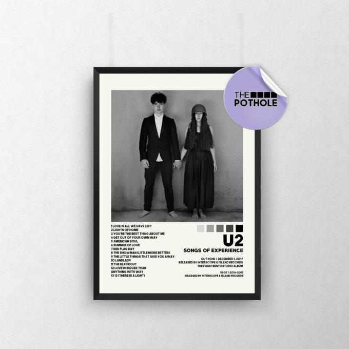 U2 Posters / Songs Of Experience Poster / U2, The Joshua Tree, Album Cover Poster, Poster Print Wall Art, Custom Poster, Home Decor, Pop 2