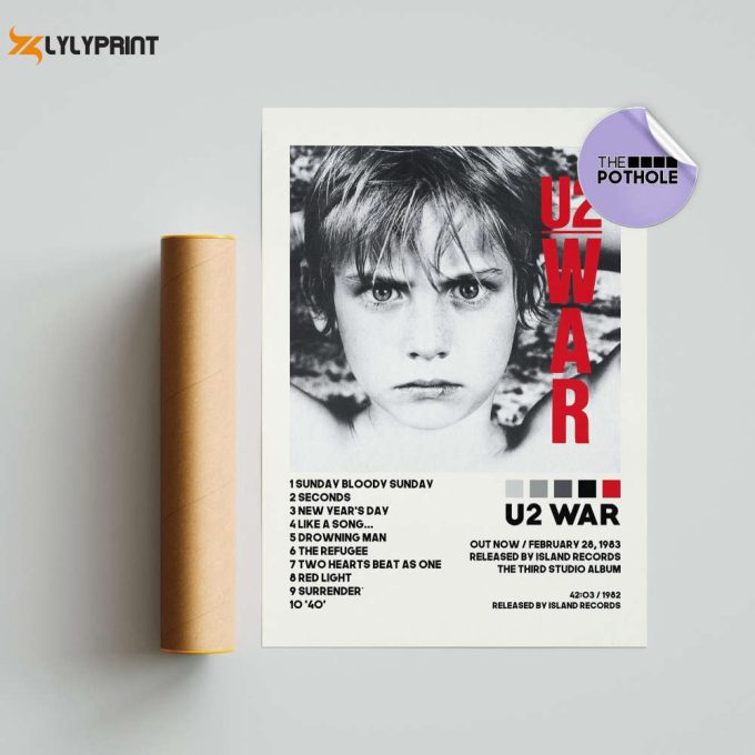 U2 Posters / War Poster / U2, The Joshua Tree, Album Cover Poster, Poster Print Wall Art, Custom Poster, Home Decor, Pop, War Poster 1