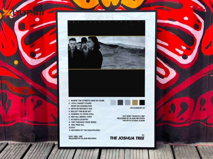 U2 &Amp;Quot;The Joshua Tree&Amp;Quot; Album Cover Poster #2 1