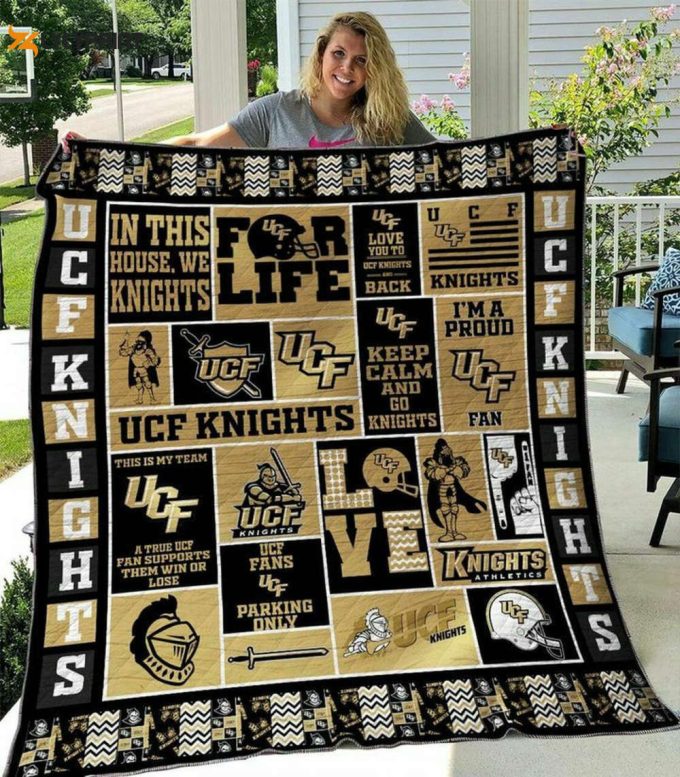 Ucf Knights 2 Quilt Blanket For Fans Home Decor Gift 1