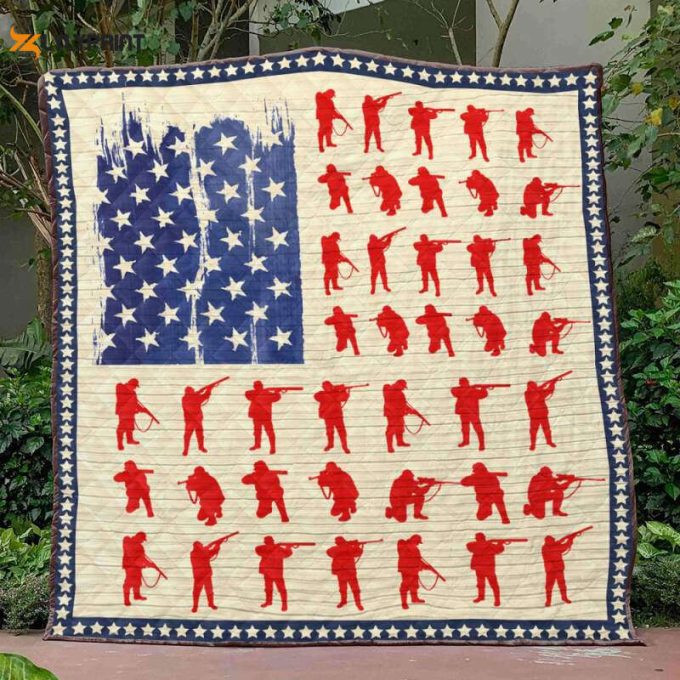 Usa Hunting 3D Customized Quilt Blanket For Fans Home Decor Gift 1