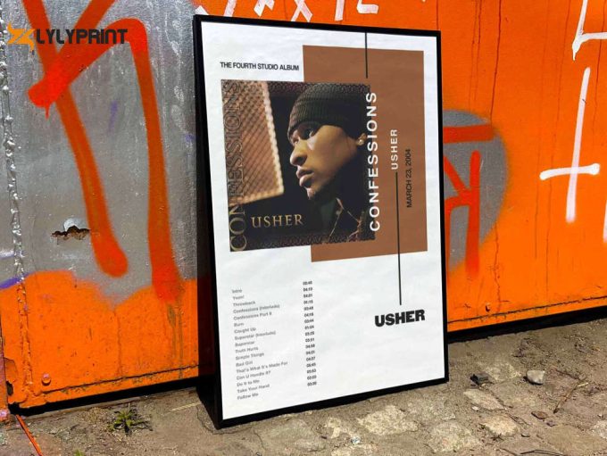 Usher &Amp;Quot;Confessions &Amp;Quot; / Custom Album Cover Poster, Music Poster Wall Art, Digital Download, Music Lover Gift #3 1