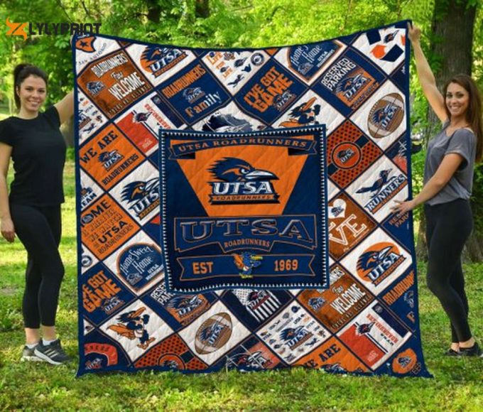 Utsa Roadrunners 3 Quilt Blanket For Fans Home Decor Gift 1