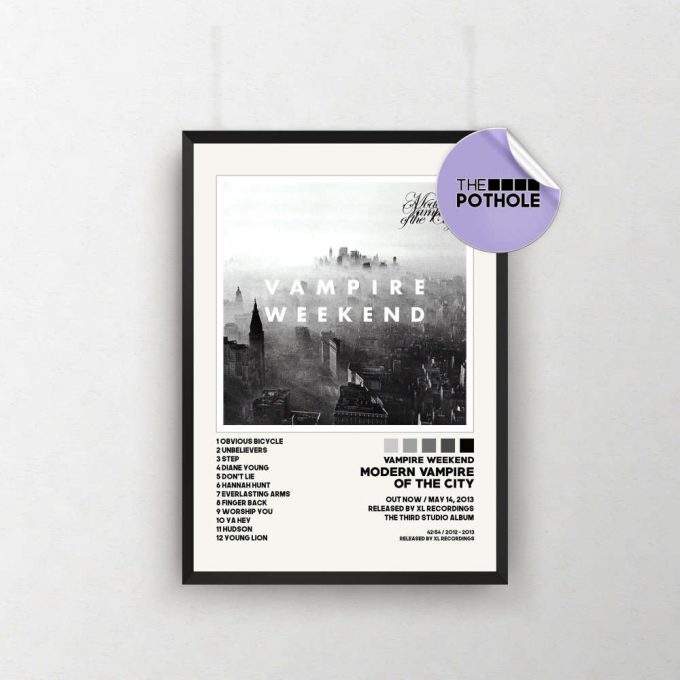 Vampire Weekend Posters / Modern Vampire Of The City, Vampire Weekend / Album Cover Poster, Poster Print, Custom Poster, Home Decor 2