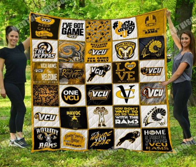 Vcu Rams Quilt Blanket For Fans Home Decor Gift 2